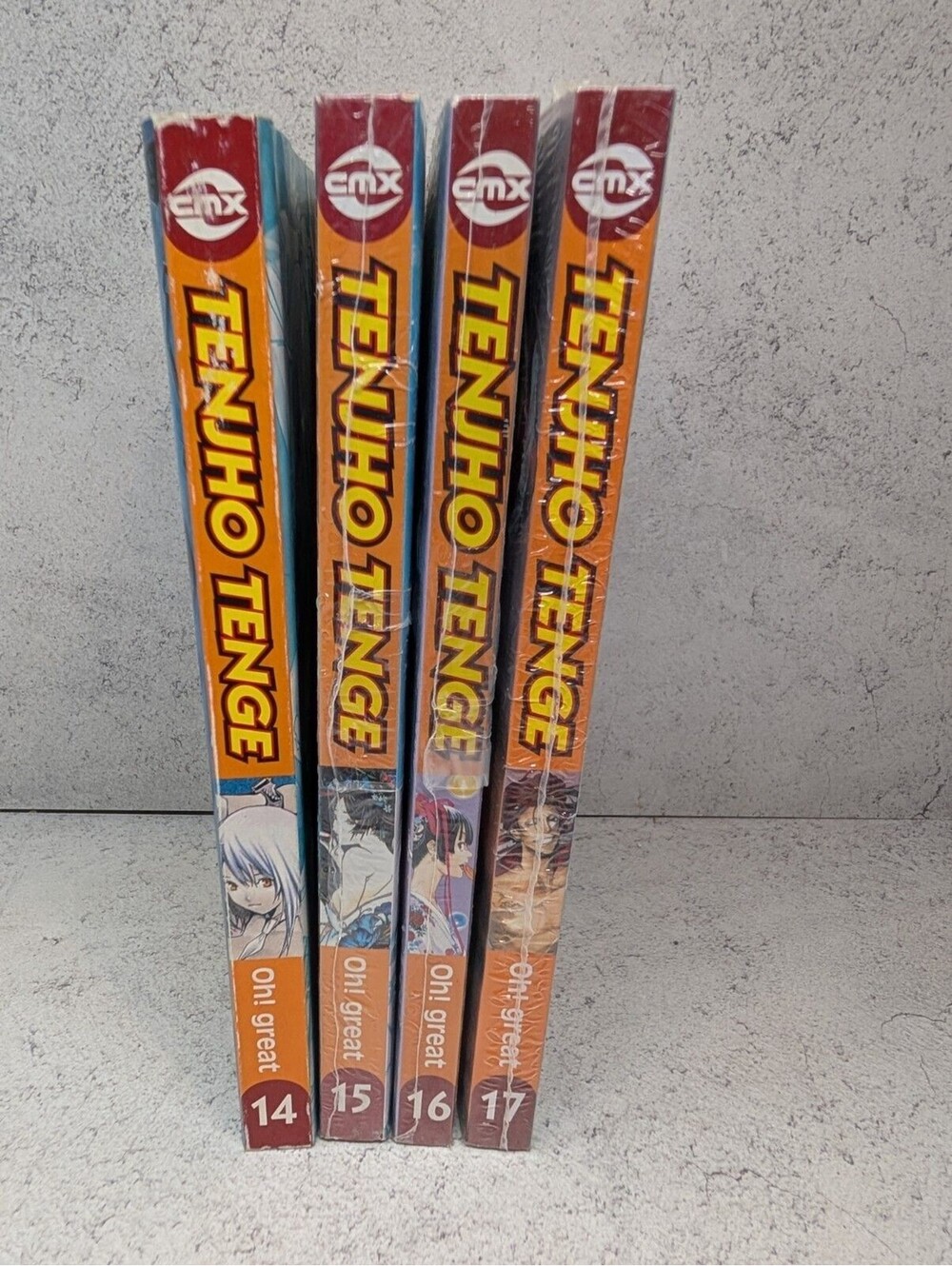 Tenjho Tenge Manga Vol 14–17 Lot (CMX English) Oh! great — 15–17 Sealed, Posters